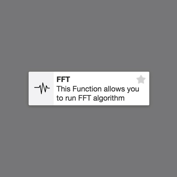 Product Update: Fast Fourier Transformation