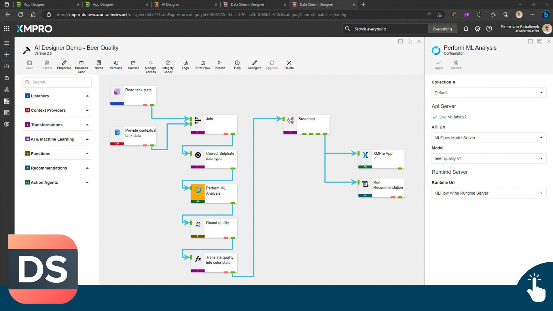 Data Stream Designer Product Tour