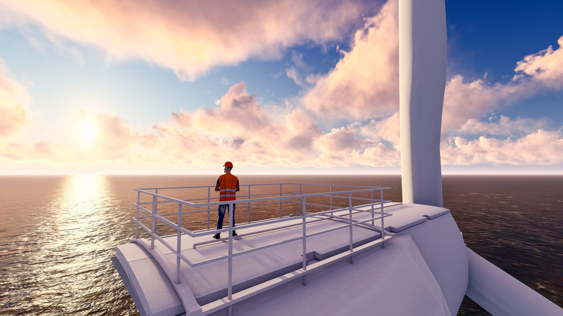 Multi-location windfarm management dashboard with per-turbine status across sites
