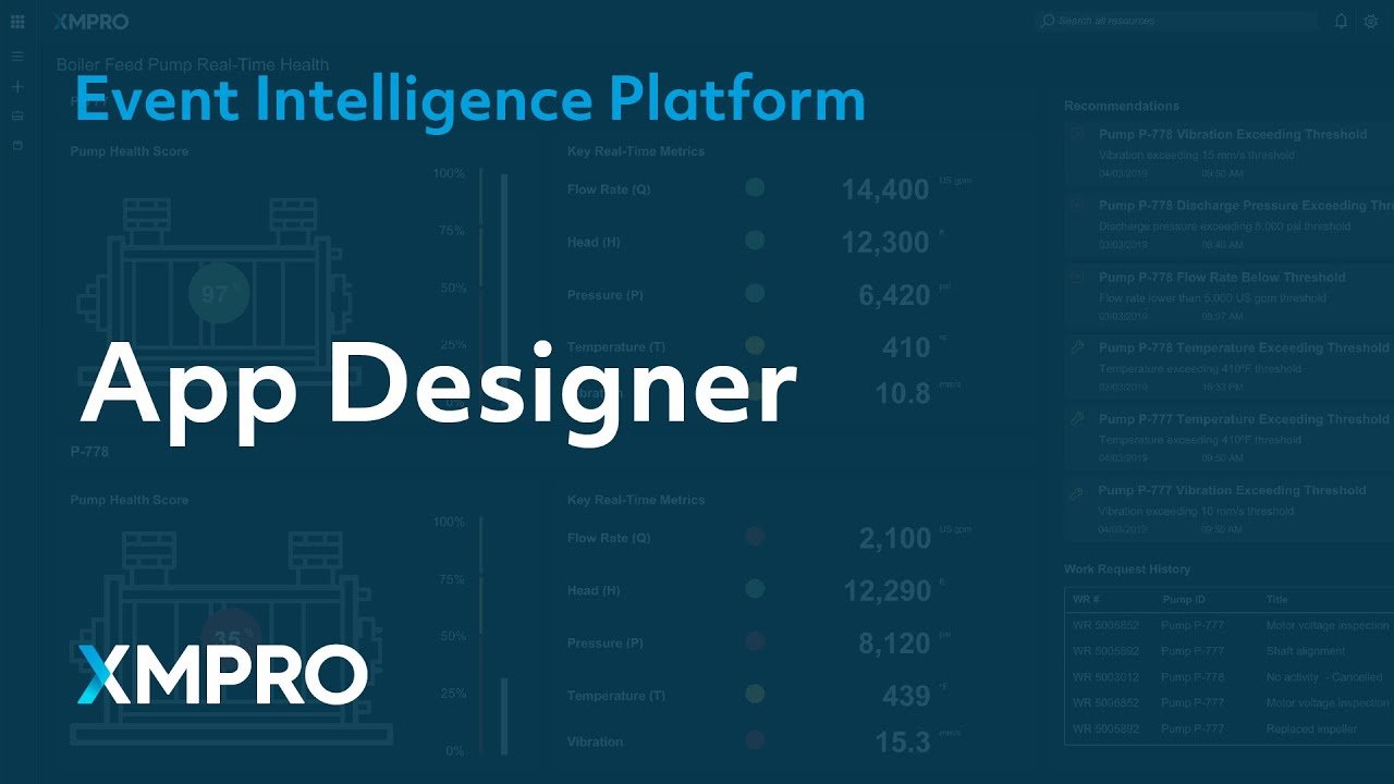 XMPRO App Designer Overview | Event Intelligence Applications - XMPRO
