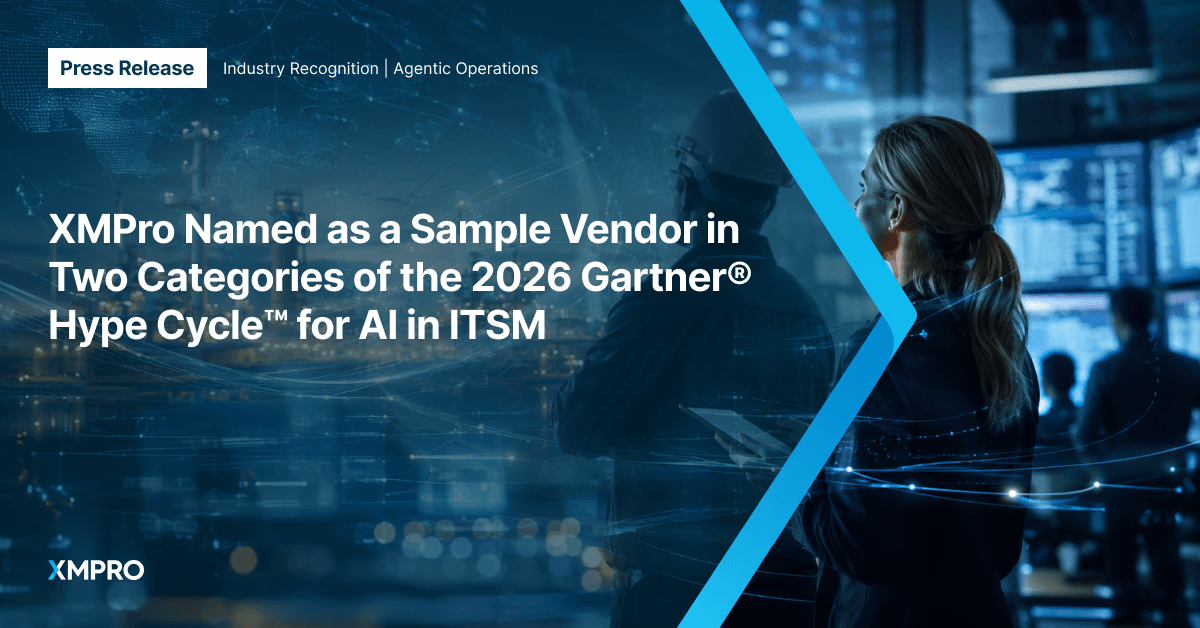 XMPro recognition in Hype Cycle for AI in ITSM, 2026