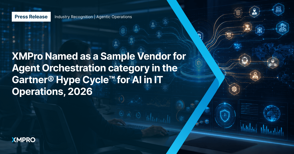 XMPro recognition in Hype Cycle for AI in IT Operations, 2026