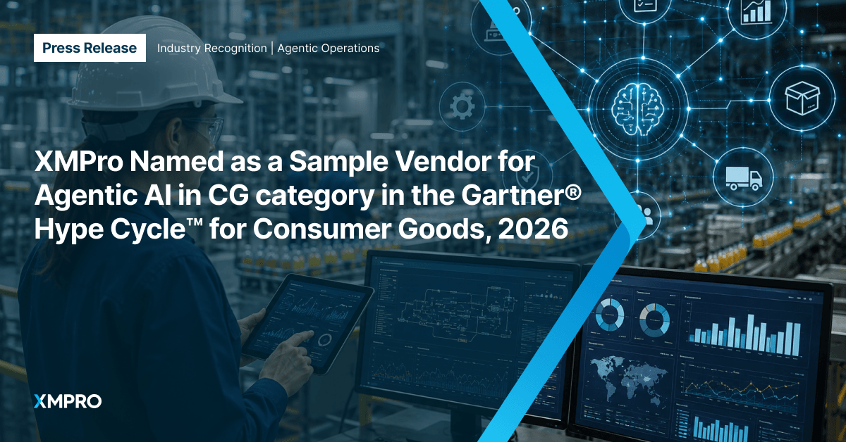 XMPro recognition in Hype Cycle for Consumer Goods, 2026