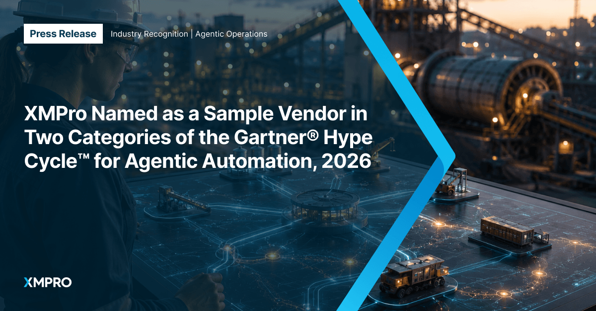 XMPro recognition in Hype Cycle for Agentic Automation, 2026