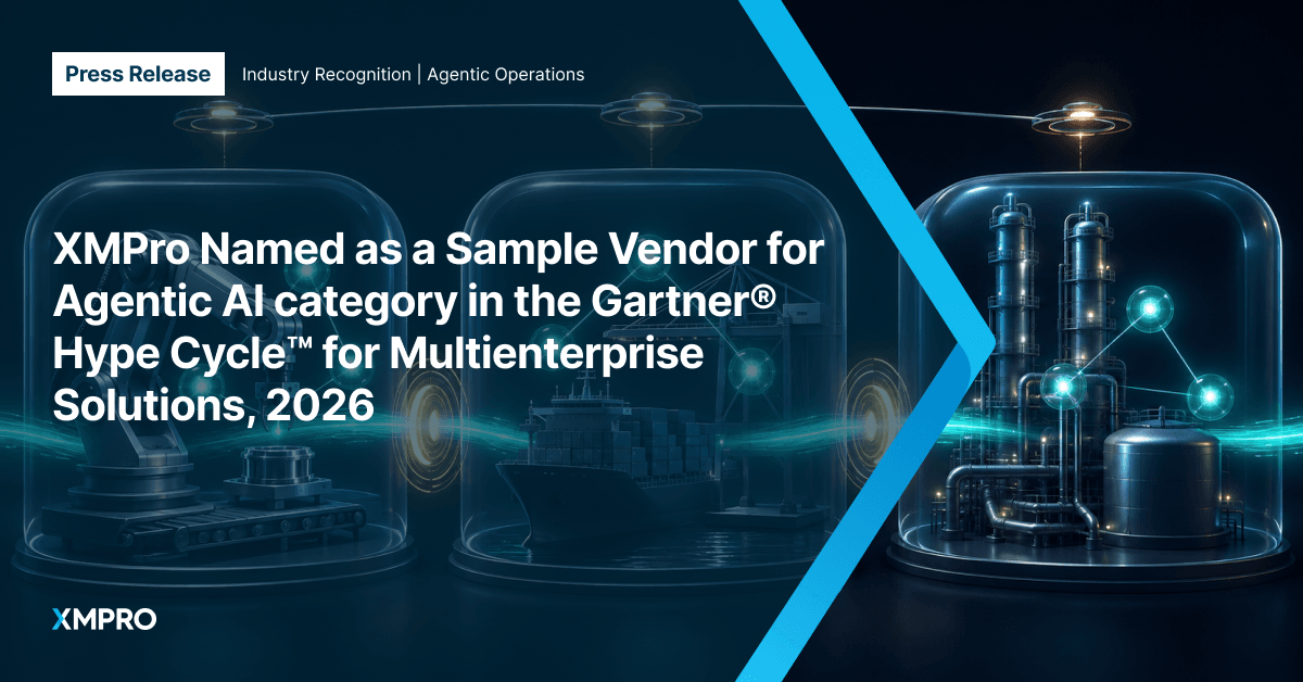 XMPro Named as a Sample Vendor for Agentic AI category in the Gartner® Hype Cycle™ for Multienterprise Solutions, 2026